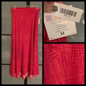 Coral/pink Maxi skirt